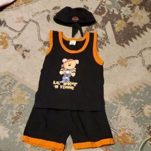 Lil Biker in training kids outfit large 27-32 lbs